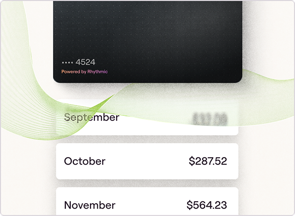 Monthly spend summary visual